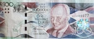 One Hundred ($100) Barbados Dollars