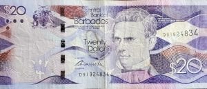 Twenty ($20) Barbados Dollars